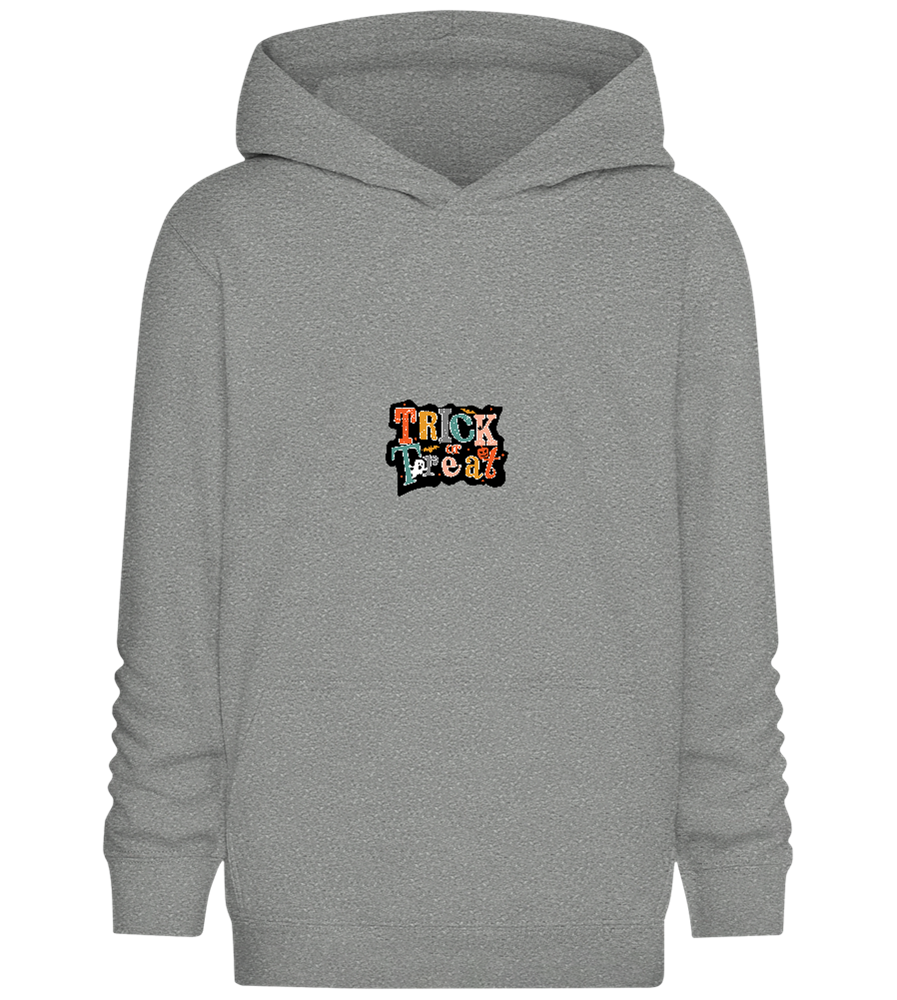 Spooky Trick or Treat Design - Comfort Kids Hoodie_ORION GREY II_front