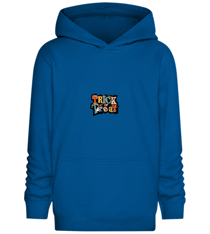 Spooky Trick or Treat Design - Comfort Kids Hoodie_ROYAL_front