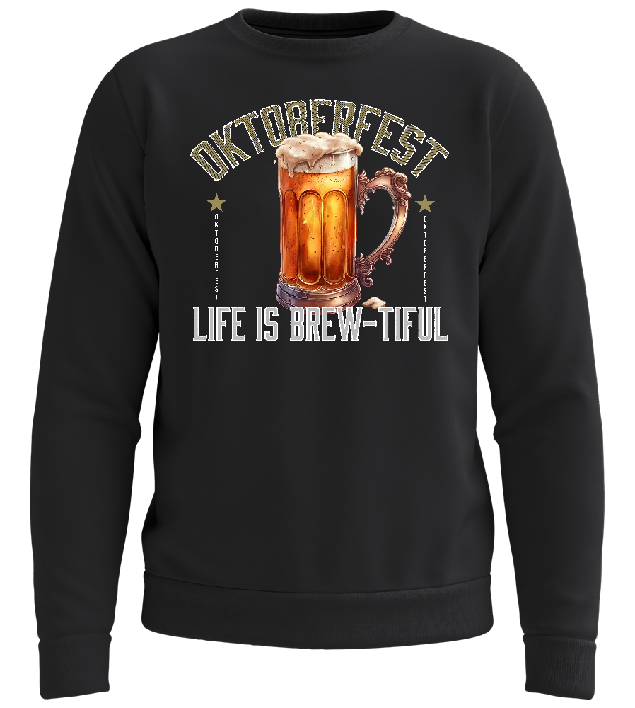 Brewtiful Life Design - Comfort unisex sweater_BLACK_front