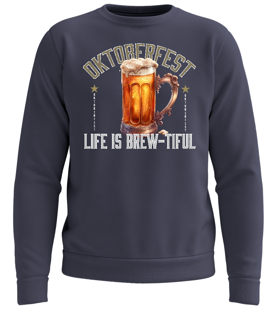 Brewtiful Life Design - Comfort unisex sweater_FRENCH NAVY_front