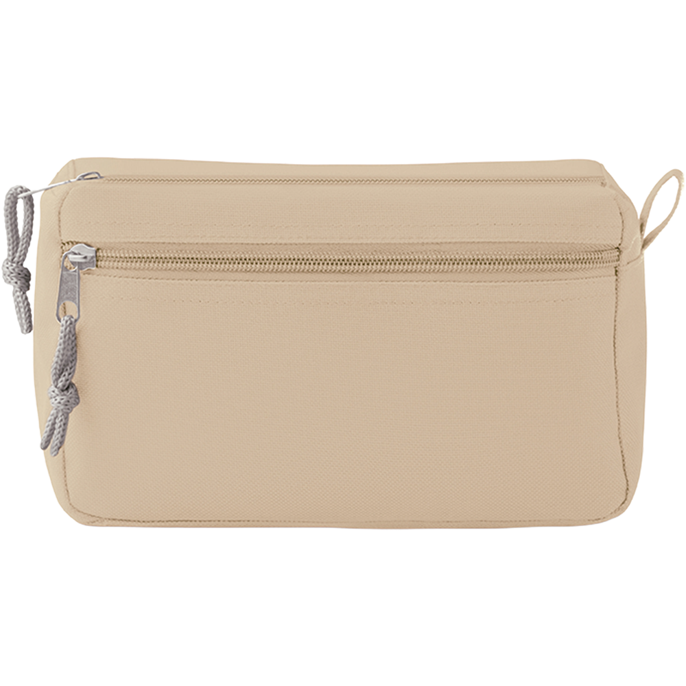 PVC-Free Cosmetic Bag_BEIGE_front