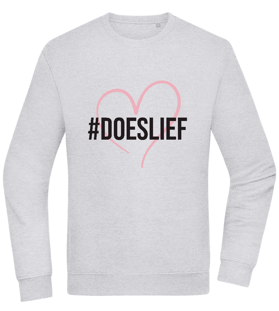 Doeslief Hartje Design - Comfort Essential Unisex Sweater_ORION GREY II_front