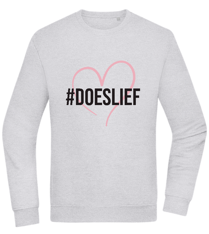 Doeslief Hartje Design - Comfort Essential Unisex Sweater_ORION GREY II_front