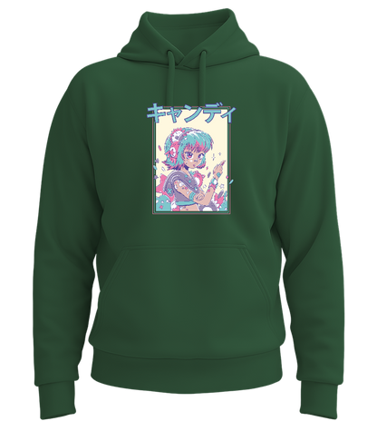 Pastel Dream Design - Premium Essential Unisex Hoodie_GREEN BOTTLE_front