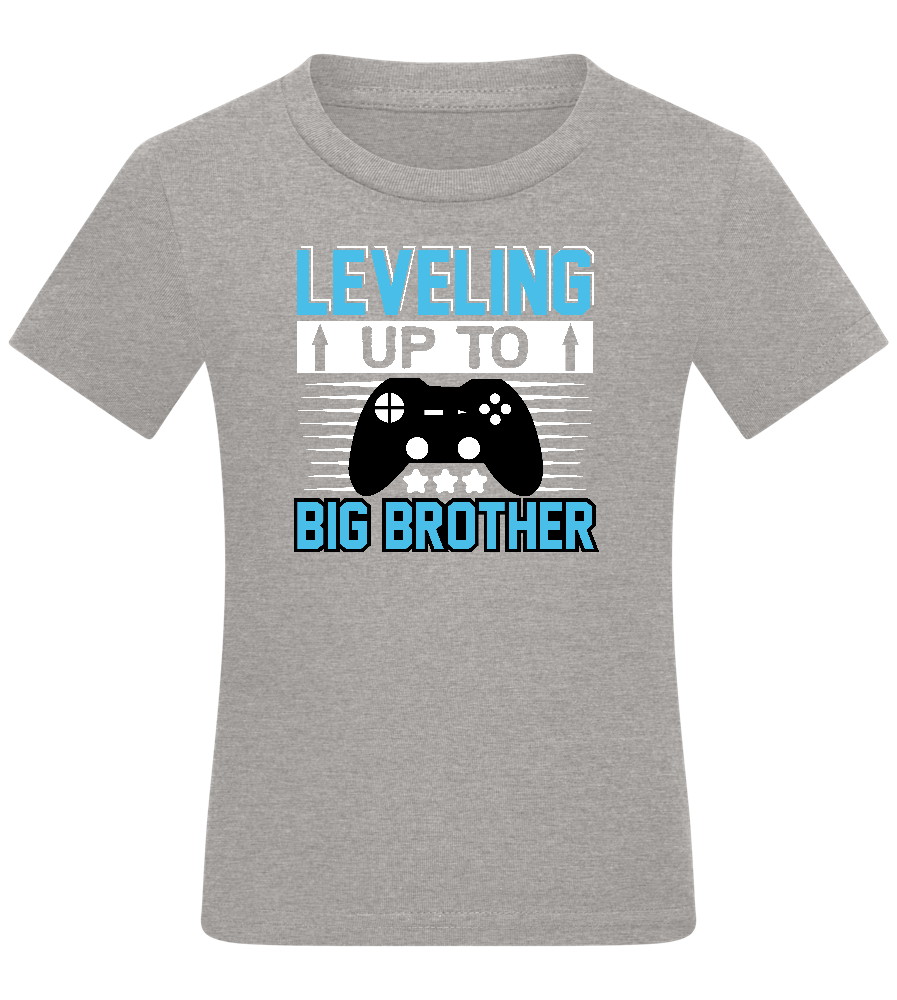 Leveling Up To Big Brother Design - Comfort boys fitted t-shirt_ORION GREY_front