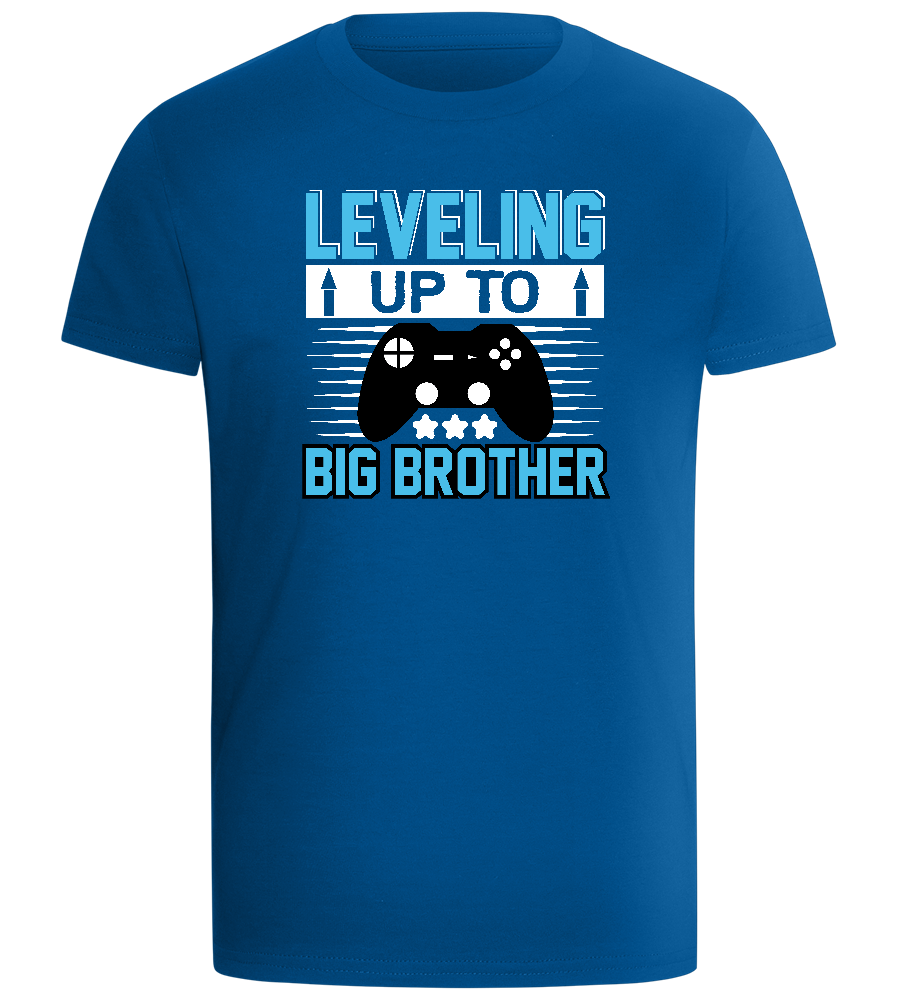 Leveling Up To Big Brother Design - Comfort boys fitted t-shirt_ROYAL_front