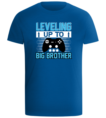 Leveling Up To Big Brother Design - Comfort boys fitted t-shirt_ROYAL_front