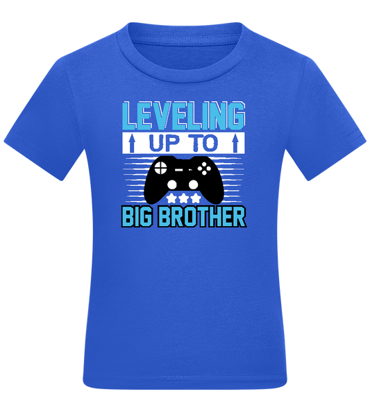 Leveling Up To Big Brother Design - Comfort boys fitted t-shirt_ROYAL_front