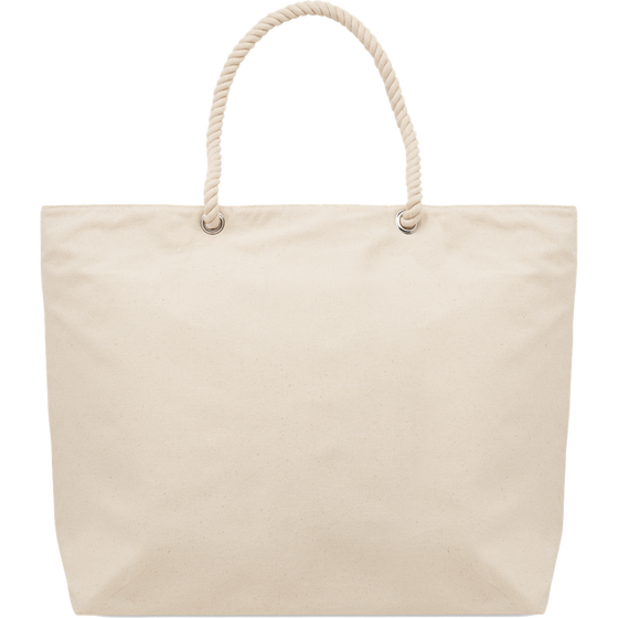 Beach Cooler Bag in Cotton_BEIGE_front