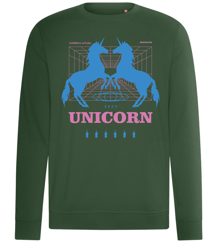 Unicorn Apparel 2023 Design - Comfort unisex sweater_GREEN BOTTLE_front