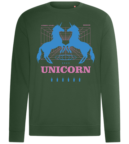 Unicorn Apparel 2023 Design - Comfort unisex sweater_GREEN BOTTLE_front