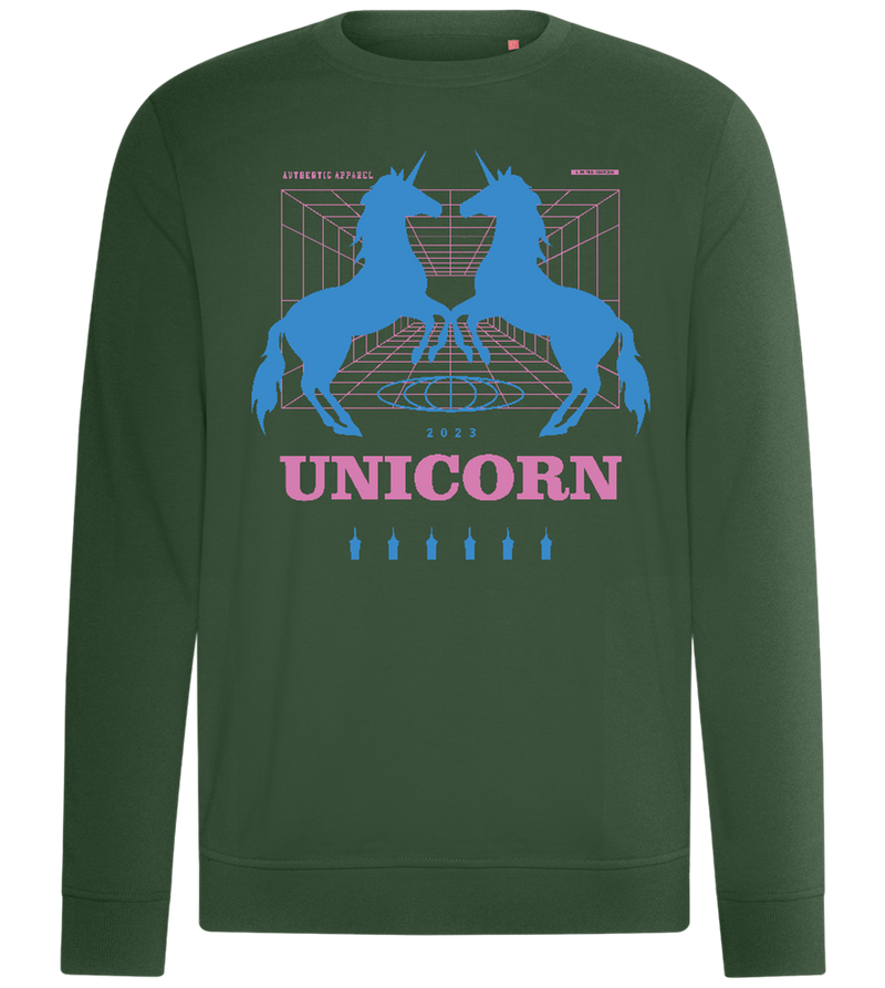 Unicorn Apparel 2023 Design - Comfort unisex sweater_GREEN BOTTLE_front