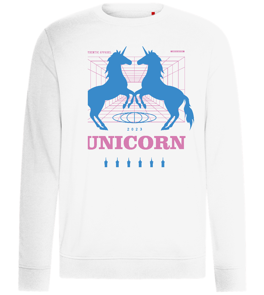 Unicorn Apparel 2023 Design - Comfort unisex sweater_WHITE_front