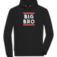 Big Bro Text Design - Comfort unisex hoodie_BLACK_front