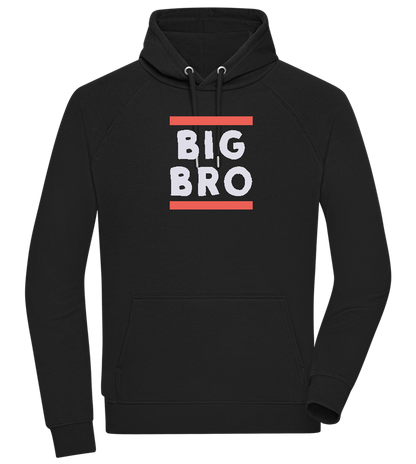 Big Bro Text Design - Comfort unisex hoodie_BLACK_front