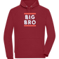 Big Bro Text Design - Comfort unisex hoodie_BORDEAUX_front