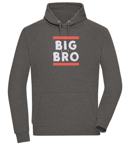 Big Bro Text Design - Comfort unisex hoodie_CHARCOAL CHIN_front