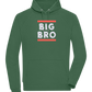 Big Bro Text Design - Comfort unisex hoodie_GREEN BOTTLE_front