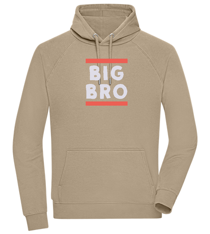 Big Bro Text Design - Comfort unisex hoodie_KHAKI_front