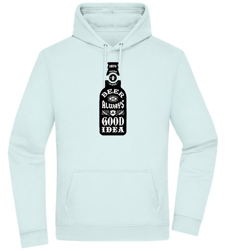 Beer Good Idea Design - Premium Essential Unisex Hoodie_ARCTIC BLUE_front