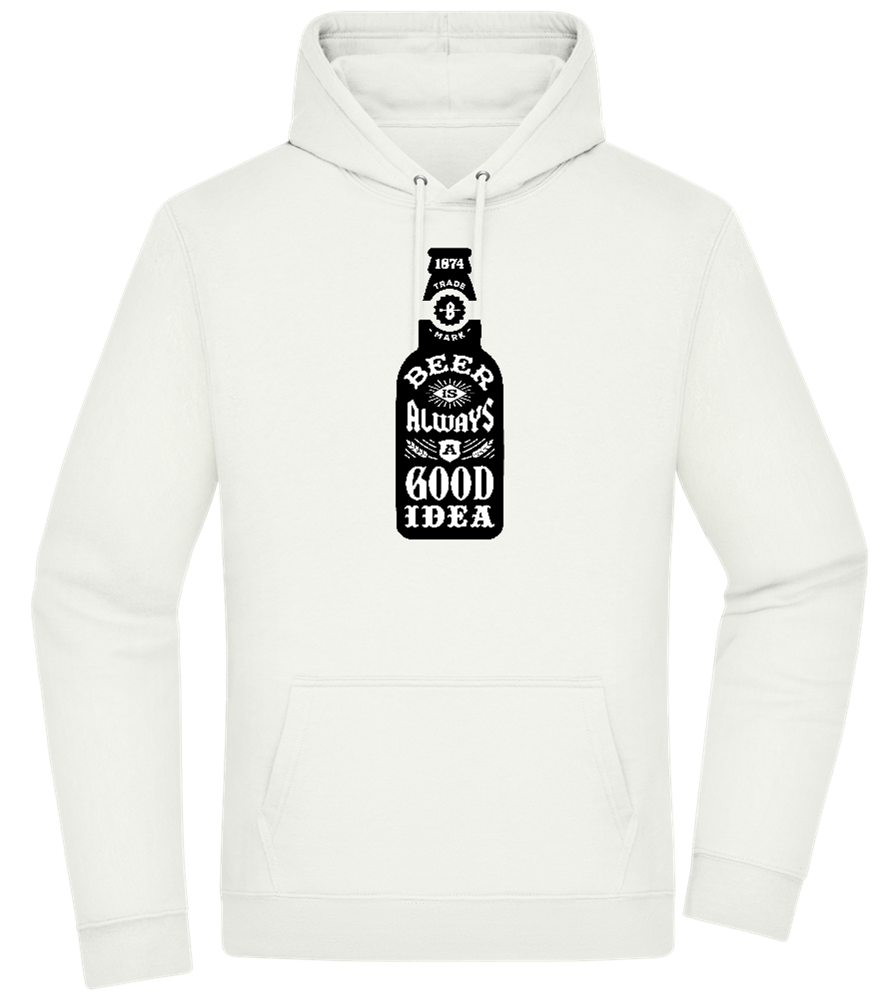 Beer Good Idea Design - Premium Essential Unisex Hoodie_CREAMY GREEN_front