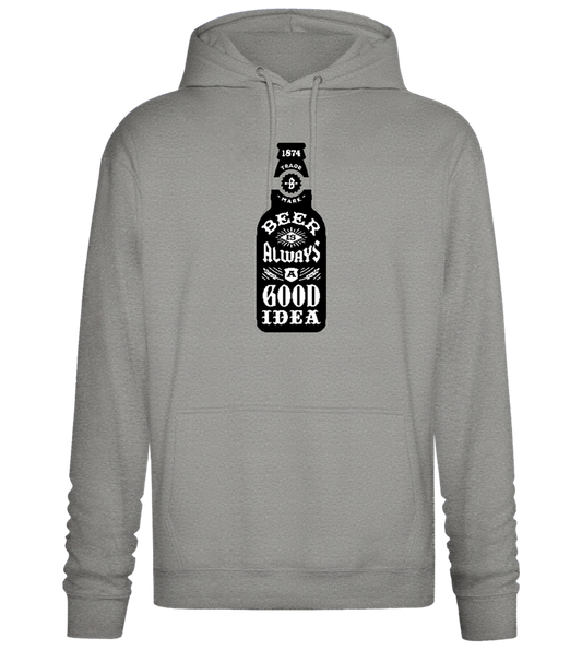 Beer Good Idea Design - Premium Essential Unisex Hoodie_ORION GREY II_front