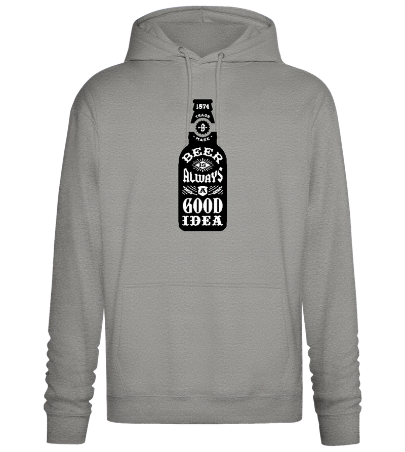 Beer Good Idea Design - Premium Essential Unisex Hoodie_ORION GREY II_front