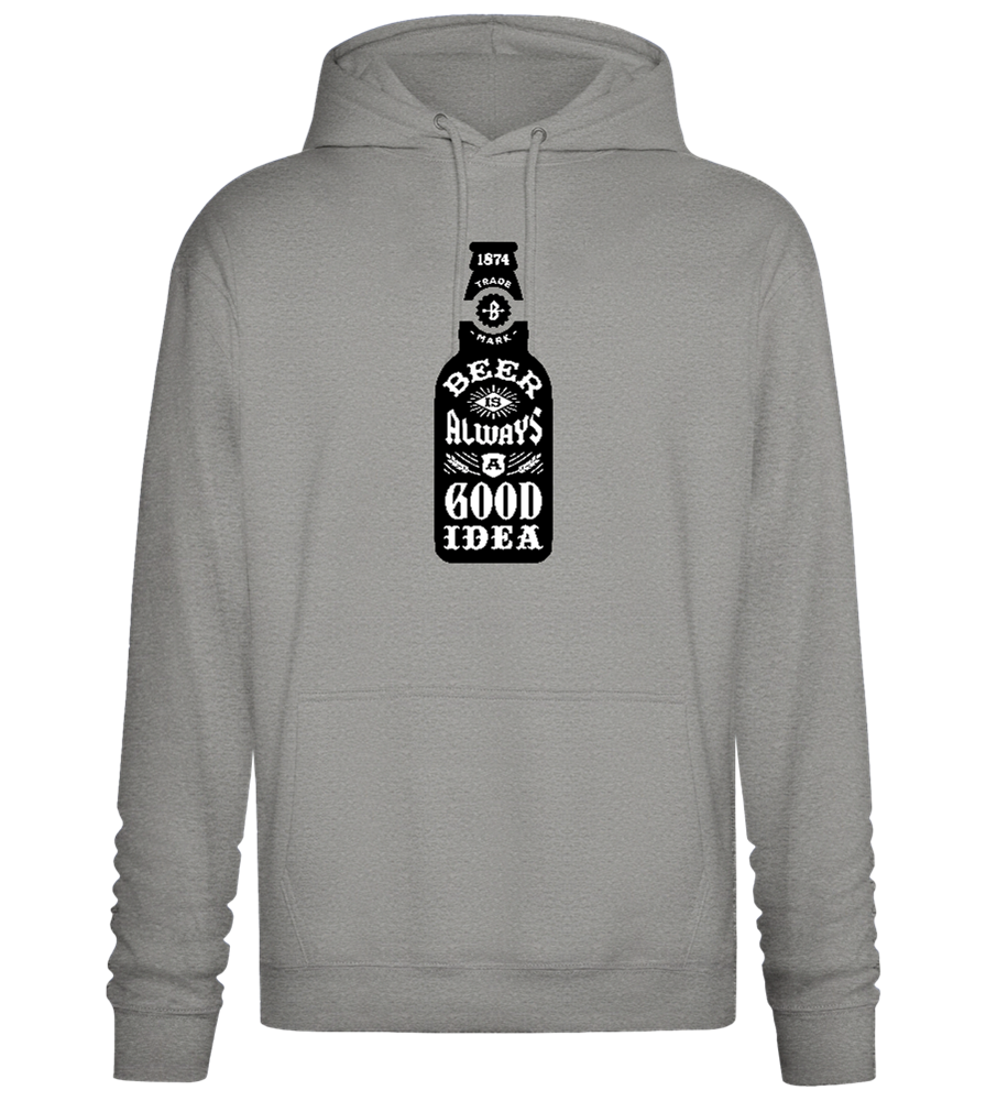 Beer Good Idea Design - Premium Essential Unisex Hoodie_ORION GREY II_front