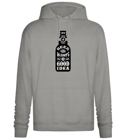 Beer Good Idea Design - Premium Essential Unisex Hoodie_ORION GREY II_front