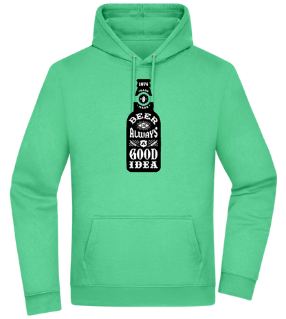 Beer Good Idea Design - Premium Essential Unisex Hoodie_SPRING GREEN_front