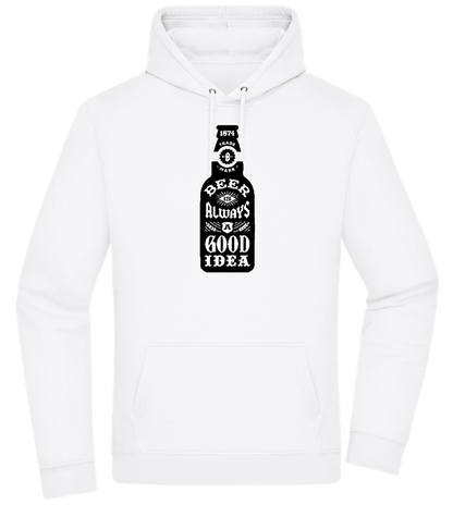 Beer Good Idea Design - Premium Essential Unisex Hoodie_WHITE_front