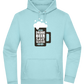 Drink Beer Save Water Beer Mug Design - Premium Essential Unisex Hoodie_POOL BLUE_front