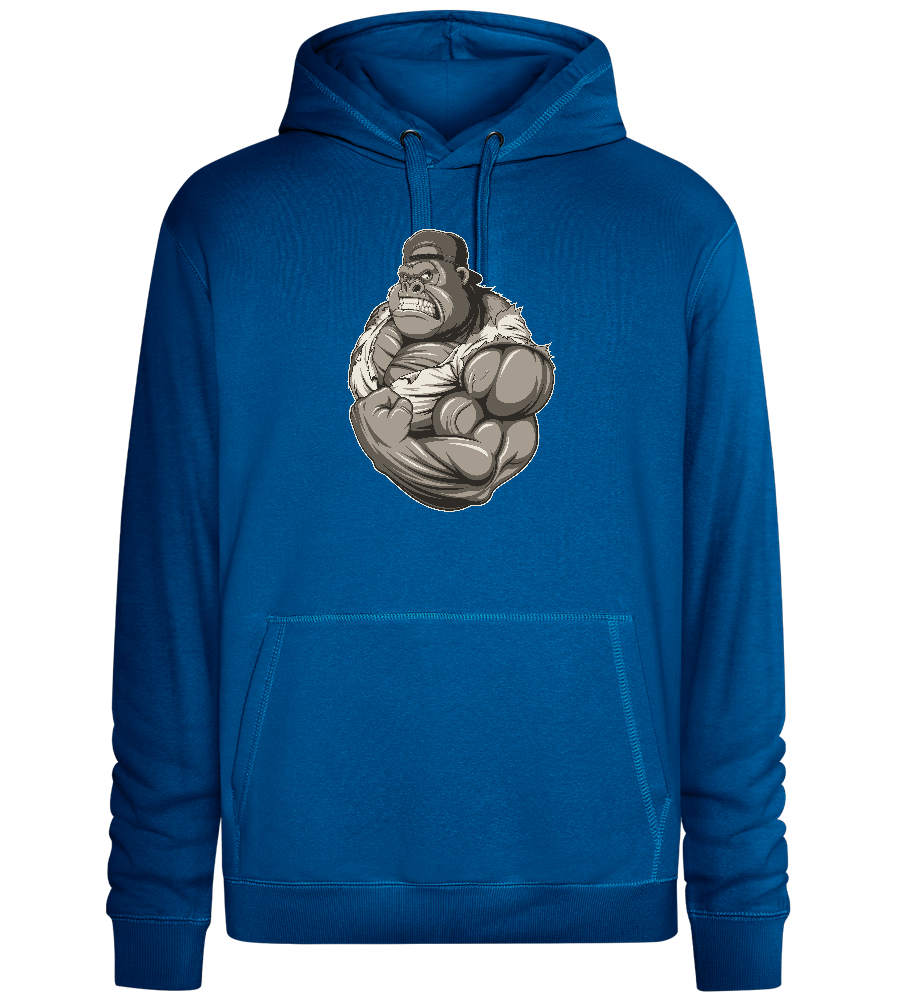 Strong Gorilla Design - Premium unisex hoodie_ROYAL_front