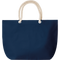 Beach Bag with Cord Handle_BLUE_front