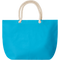 Beach Bag with Cord Handle_TURQUOISE_front