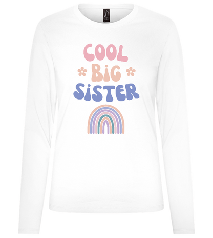 Cool Big Sister Design - Premium Women´s long sleeve t-shirt_WHITE_front