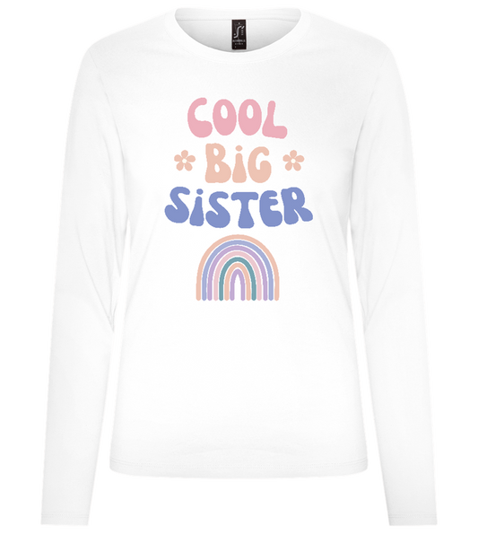 Cool Big Sister Design - Premium Women´s long sleeve t-shirt_WHITE_front