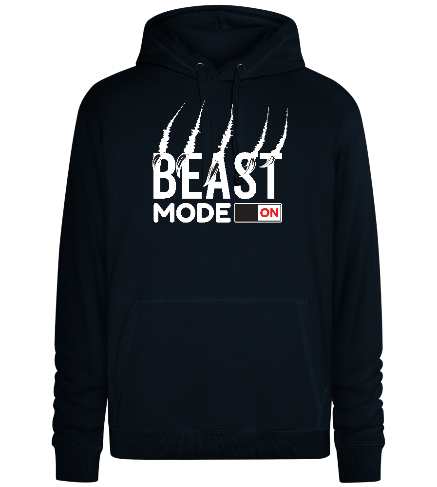 Beast Mode Claw Design - Premium unisex hoodie_BLACK_front