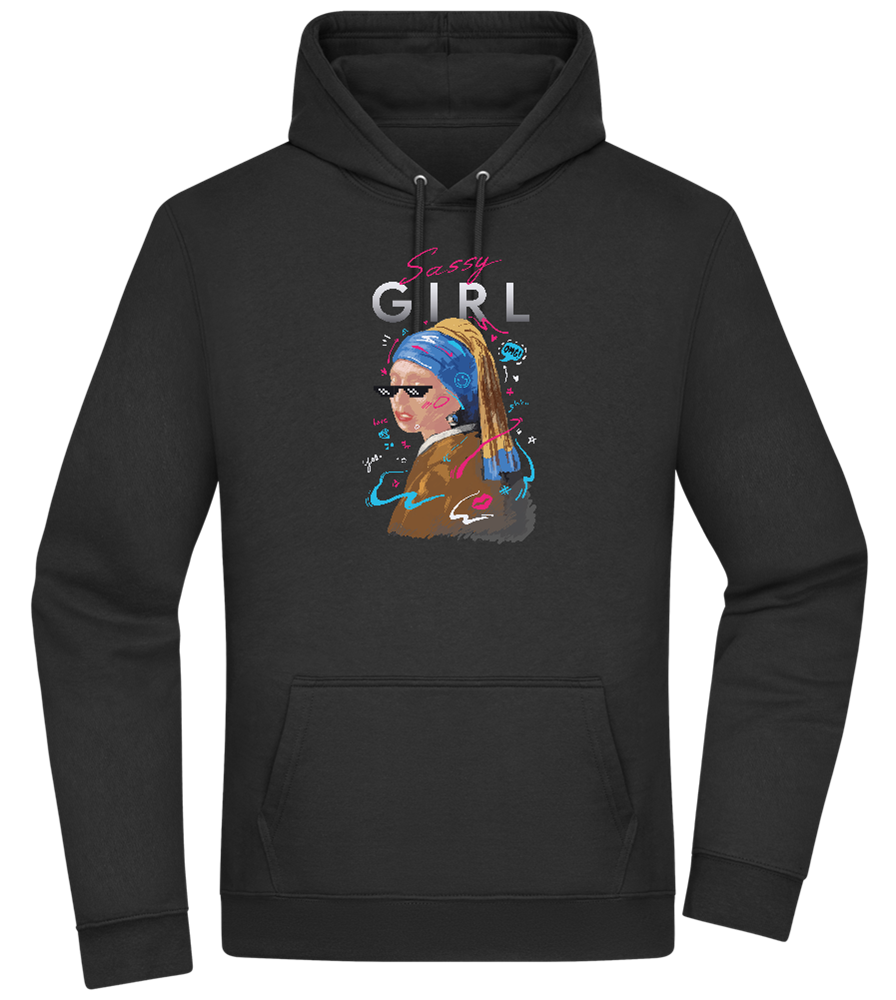 The Sassy Girl Design - Premium Essential Unisex Hoodie_BLACK_front