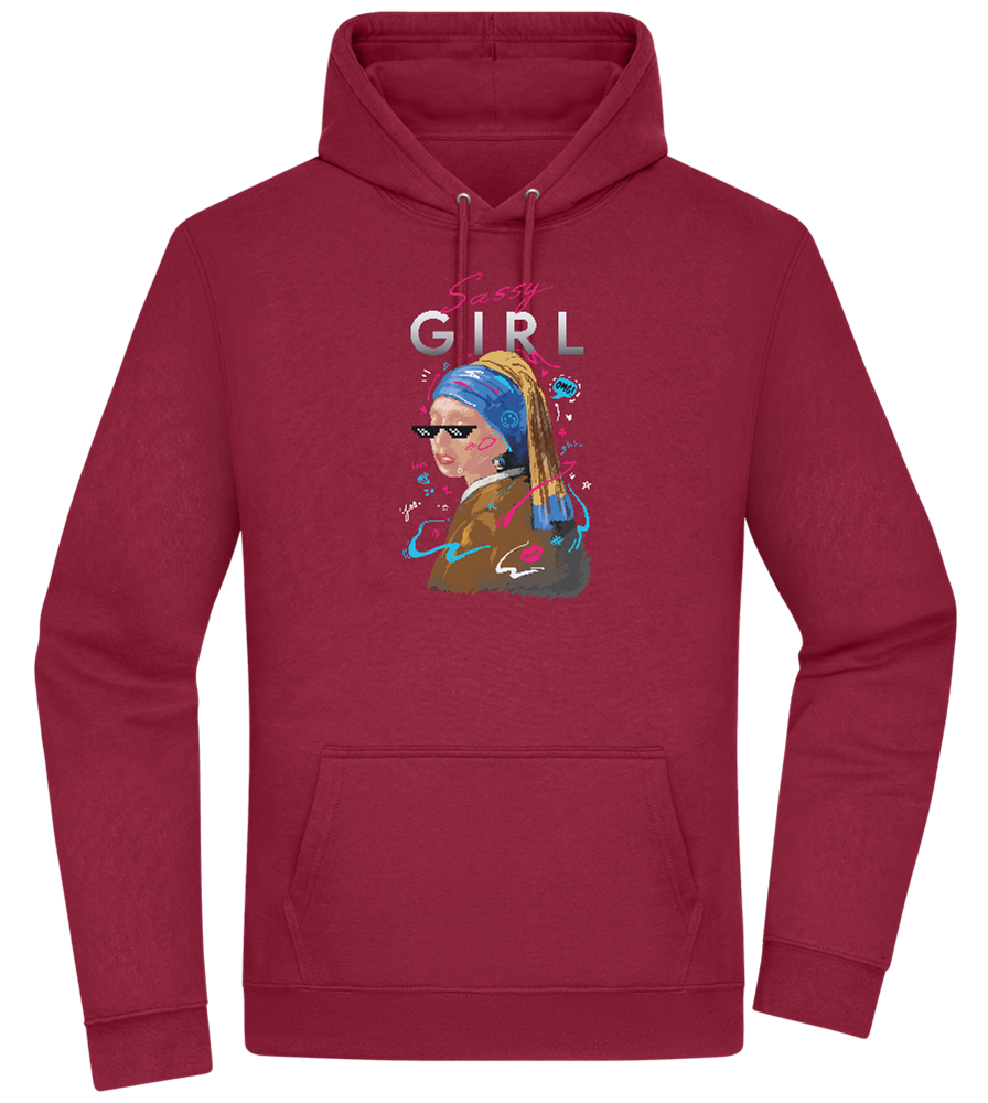 The Sassy Girl Design - Premium Essential Unisex Hoodie_BORDEAUX_front