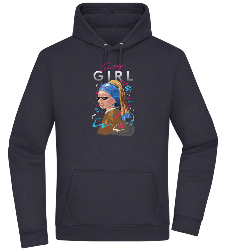 The Sassy Girl Design - Premium Essential Unisex Hoodie_FRENCH NAVY_front