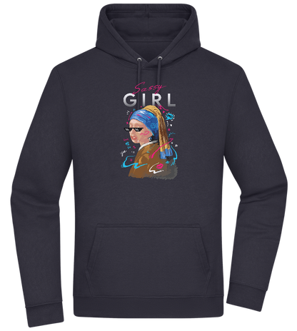 The Sassy Girl Design - Premium Essential Unisex Hoodie_FRENCH NAVY_front