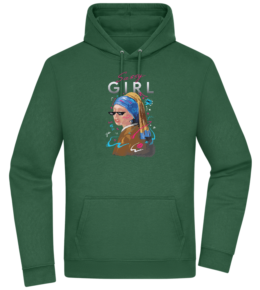 The Sassy Girl Design - Premium Essential Unisex Hoodie_GREEN BOTTLE_front