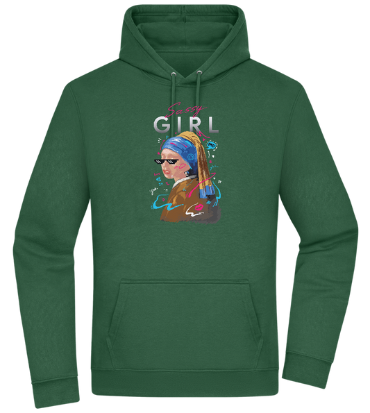 The Sassy Girl Design - Premium Essential Unisex Hoodie_GREEN BOTTLE_front