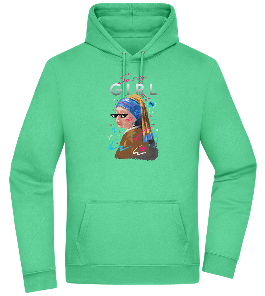 The Sassy Girl Design - Premium Essential Unisex Hoodie_SPRING GREEN_front