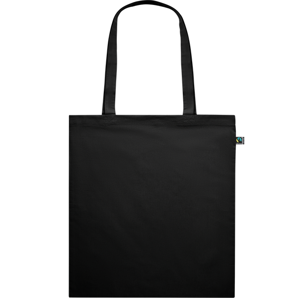 Dyed Fairtrade Cotton Shopping Bag_BLACK_front