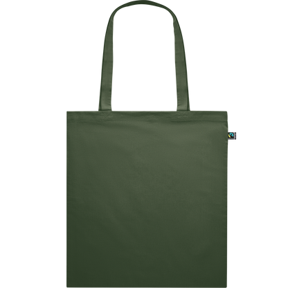 Dyed Fairtrade Cotton Shopping Bag_DARK GREEN_front