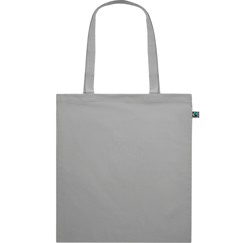 Dyed Fairtrade Cotton Shopping Bag_GREY_front