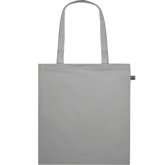 Dyed Fairtrade Cotton Shopping Bag_GREY_front