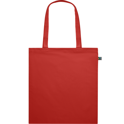 Dyed Fairtrade Cotton Shopping Bag_RED_front